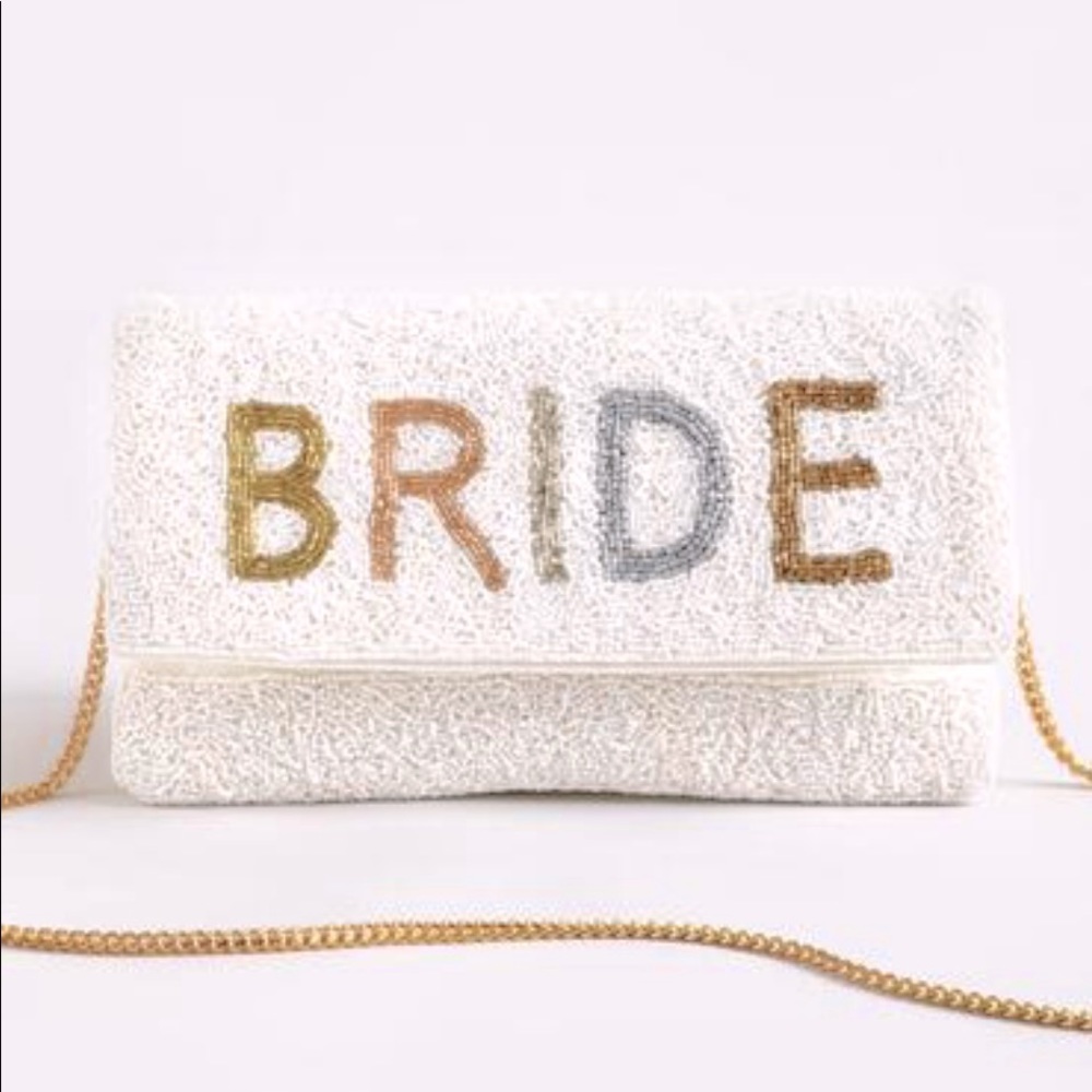 BRIDE beaded clutch/shoulder bag